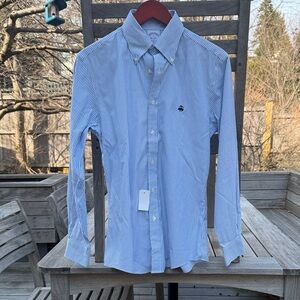 Brooks Brothers Light Blue Striped Casual Shirt -Small -NWT